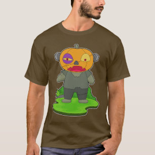 T-shirt Citrouille d'Halloween zombie