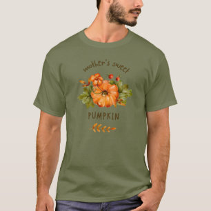 T-shirt citrouille doux pour mère 