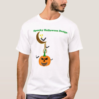 T-shirt Citrouille effrayante d'Halloween suspendue à un n