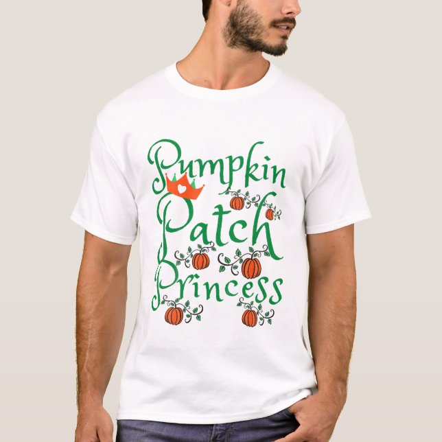 T-shirt Citrouille enfants Patch Princess Saison Halloween (Devant)