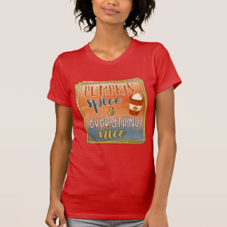 T-shirt Citrouille épice & tout Nice Rouge T Chemise