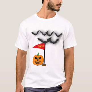 T-shirt Citrouille et chauves-souris d'Halloween effrayant