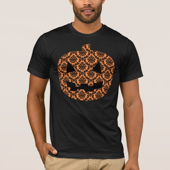 T-shirt Citrouille Fantaisie pour Halloween d'automne (Devant)
