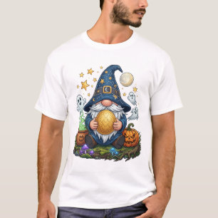 T-shirt Citrouille Fantômes Œuf Doré Gnome Magicien Hallow