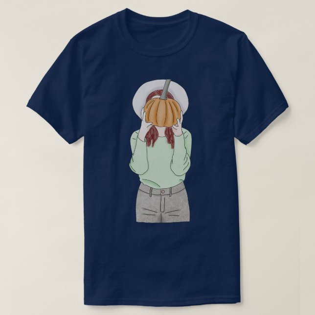 T-shirt Citrouille fille 1 (Design devant)
