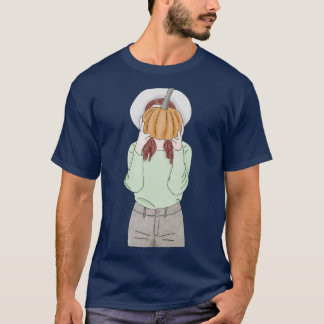 T-shirt Citrouille fille 1