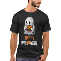 T-shirt Citrouille Halloween - Basic Dark