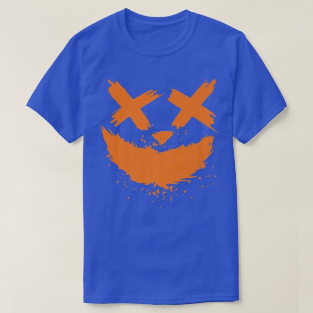 T-shirt Citrouille Halloween Jack-o'-lantern (Design devant)