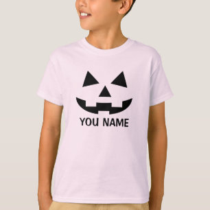 T-shirt Citrouille Halloween personnalisé Jack-o'-lantern