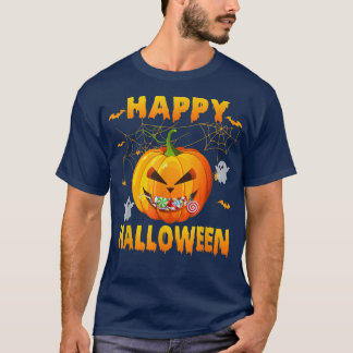 T-shirt Citrouille Happy Halloween 2022 Pour Costume De Fê