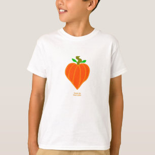 T-shirt Citrouille Heart Boys White Basic T Shirt