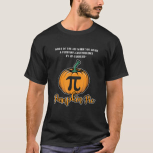 T-shirt Citrouille humoristique Pie Geeky Math Tee - shirt