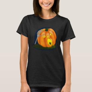 T-shirt Citrouille idiot effrayé