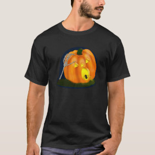 T-shirt Citrouille idiot effrayé