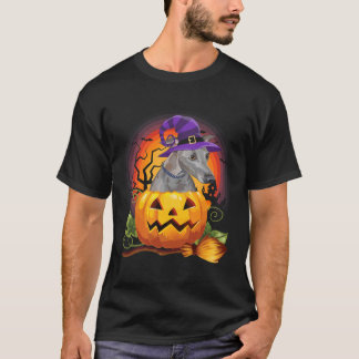T-shirt Citrouille italien Greyhound Witch Halloween - Chi