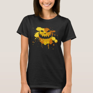 T-shirt Citrouille Jack-o'-lantern Déplaisant Halloween Pa
