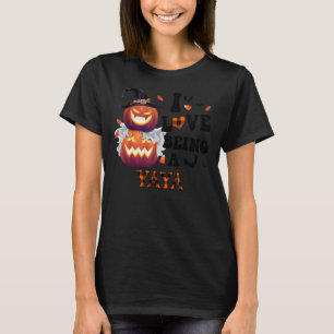 T-shirt Citrouille J'Aime Être Un Halloween Yaya