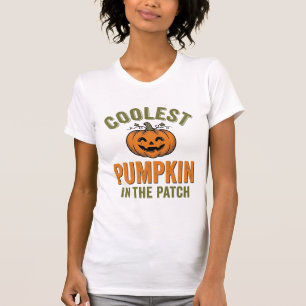 T-shirt Citrouille la plus cool du patch Halloween vintage