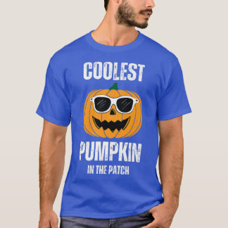 T-shirt Citrouille Le Plus Coolle Dans Le Patch Drôle Cool