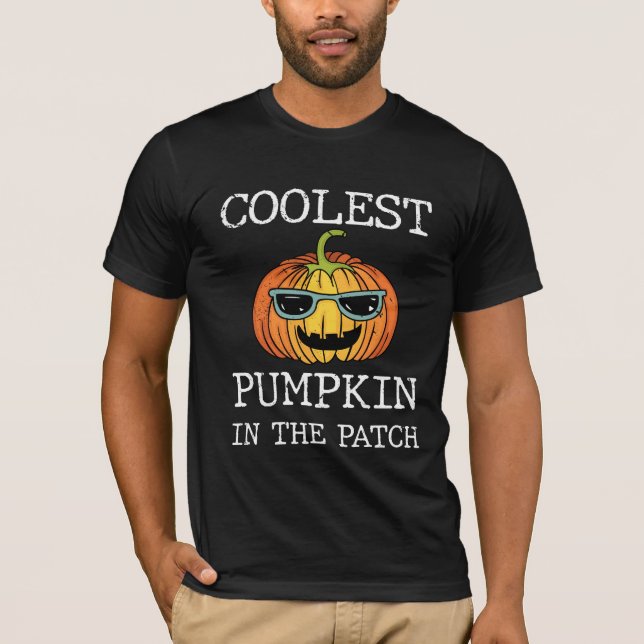 T-shirt Citrouille le plus froid dans le patch (Devant)