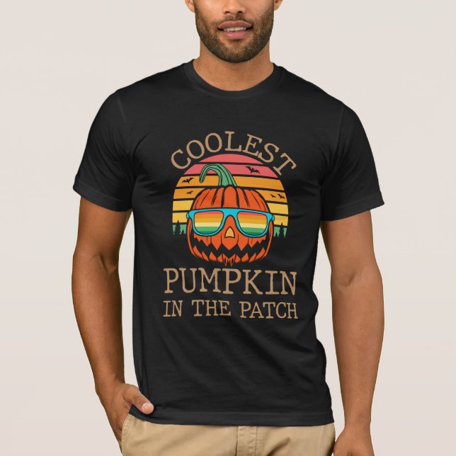 T-shirt Citrouille le plus froid dans le patch (Devant)