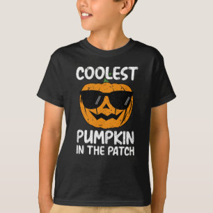 T-shirt Citrouille le plus froid dans le patch, Halloween