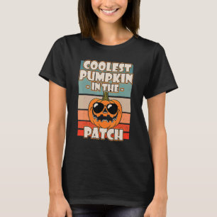 T-shirt Citrouille le plus froid dans le Patch Halloween G