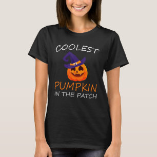 T-shirt Citrouille le plus froid dans le Patch Halloween G