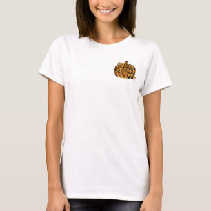 T-shirt Citrouille léopard / saison automnale
