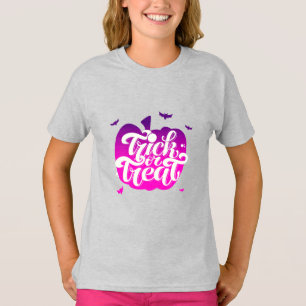 T-shirt Citrouille mou et typographie d'Halloween