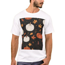 Citrouille noir et Motif feuille