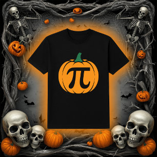 T-shirt Citrouille Pi   Halloween des maths amusantes