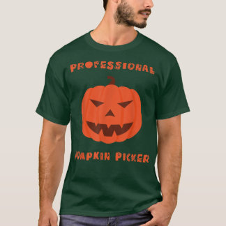 T-shirt Citrouille professionnel Picker Halloween Jack scu