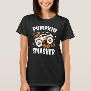 T-shirt citrouille smasher tout petit Halloween pour Monst