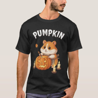 T-shirt Citrouille – Tee Hamster Jack-O’-Lantern Halloween