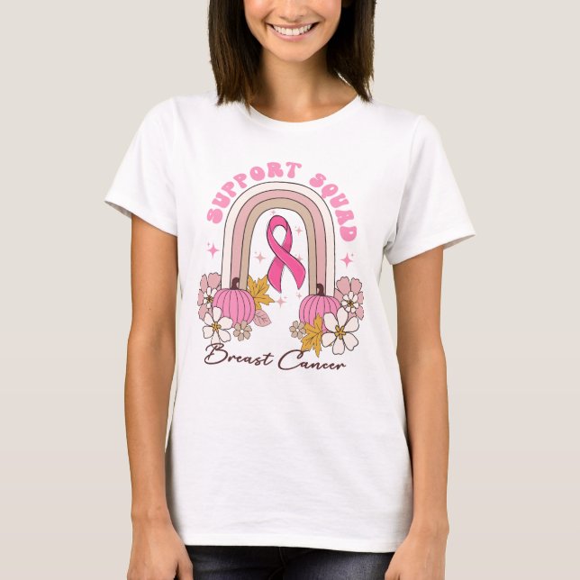 T-shirt citrouille Thanksgiving - Sensibilisation au cance (Devant)