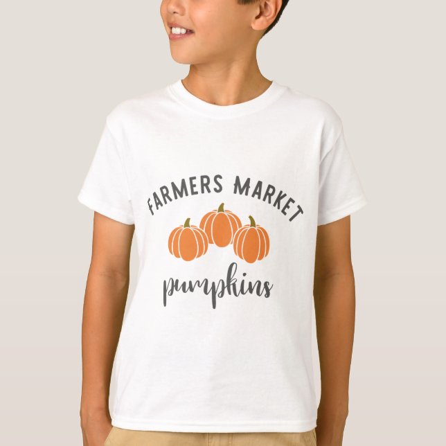T-shirt Citrouilles du marché agricole (Devant)
