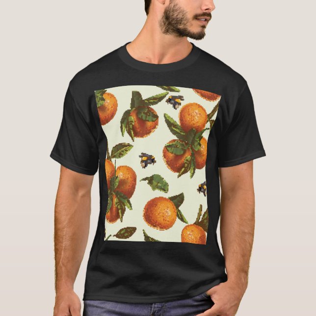 T-shirt Citrus & Bumblebee : Vintage sans fil (Devant)