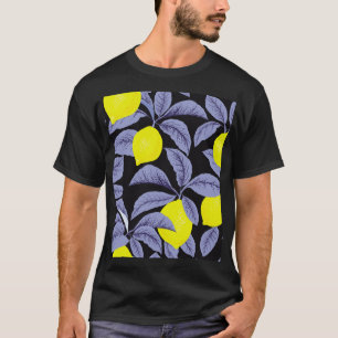 T-shirt Citrus de citron, design vintage botanique.