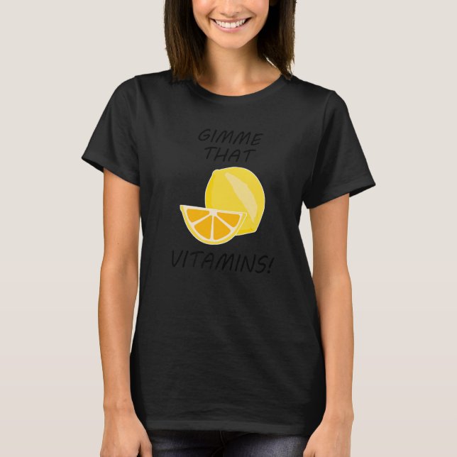 T-shirt Citrus Fruits Vitamins Lemonade Fruits   (Devant)