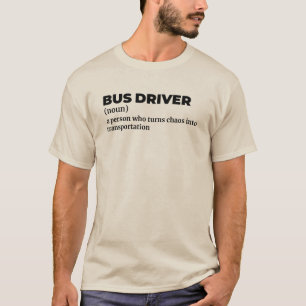 T-shirt City Bus Driver Funny Definition Tee