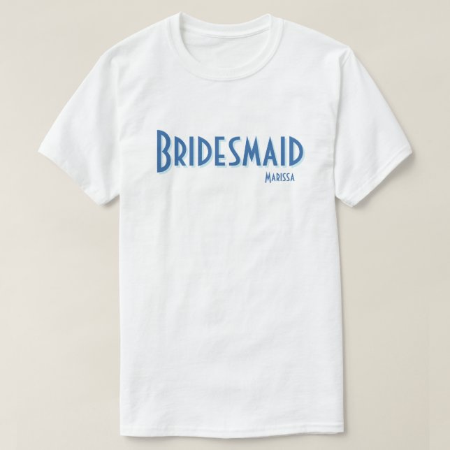 T-shirt City Chic Bridesmaid (Design devant)