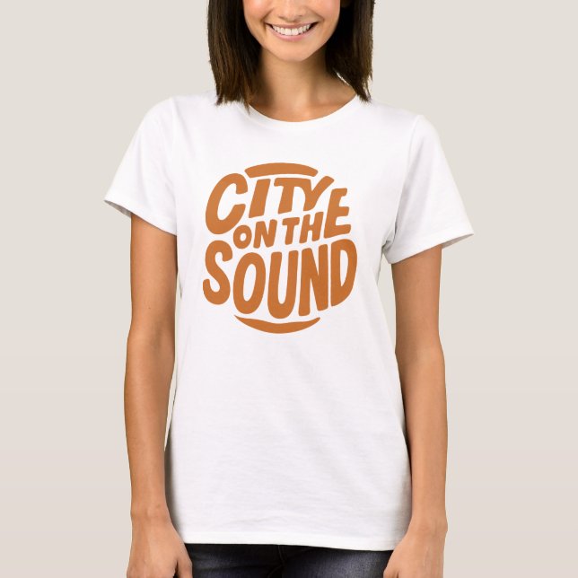 T-shirt City On The Sound design de t-shirt, vêtements neu (Devant)