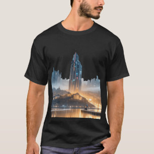 T-shirt Cityscape futuriste