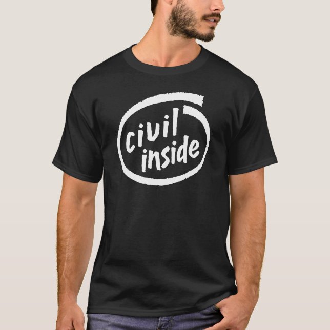 T-shirt Civil à l'intérieur (Devant)