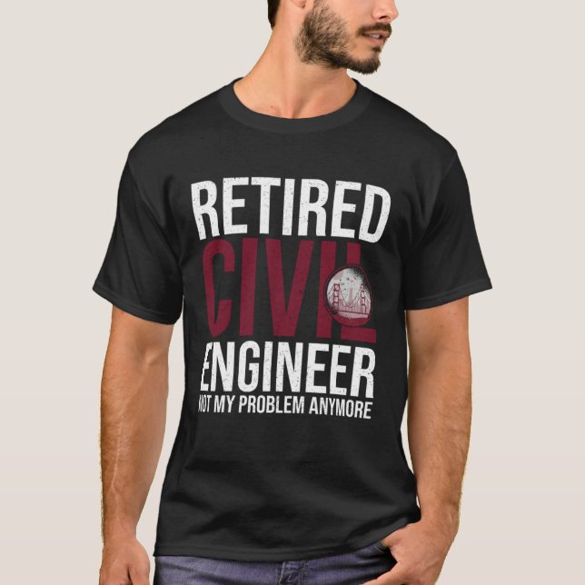 T-shirt Civil Engineer Bridge Builder Engineering Student (Devant)