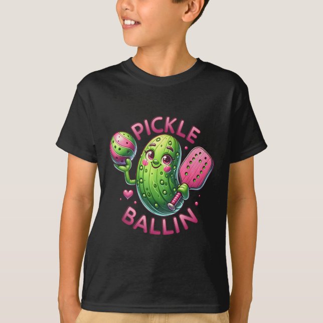 T-shirt Ckle Ballin Cute Ckleball Women Girls Ckleball Lov (Devant)
