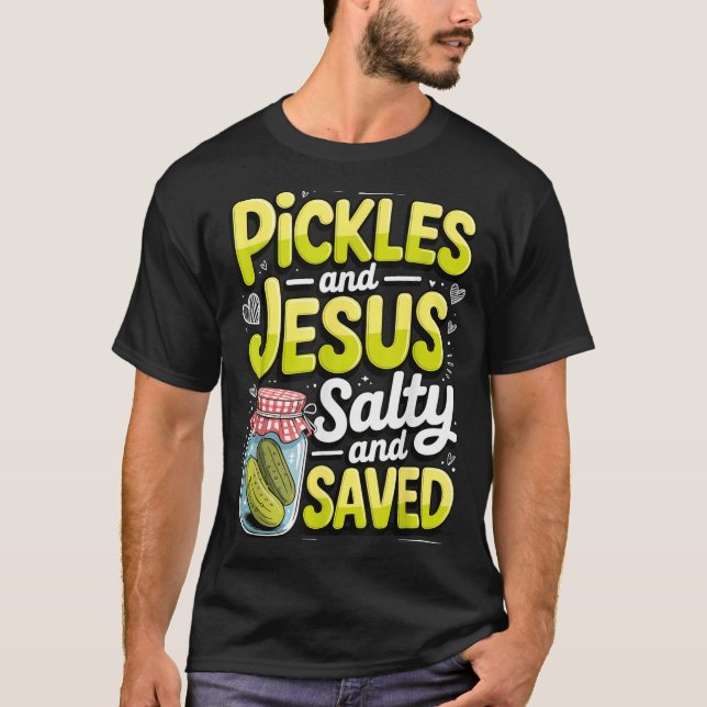 T-shirt Ckles And Jesus Salty And Saved  (Devant)