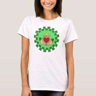 T-shirt Claddagh et Green Knotwork