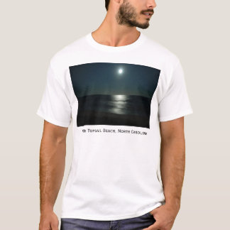 T-shirt Clair de lune Sun, plage du nord de hunier, la